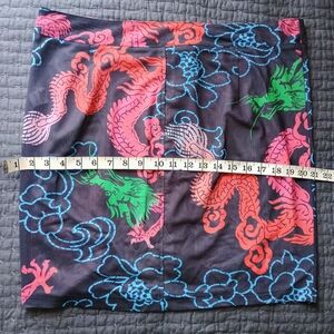 Colorful Dragon Print Skirt